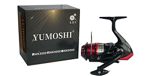 Котушка YUMOSHI MK4000 13п. RED пласт шпуля 5.5:1 з жилкою (YUM-MK4000)