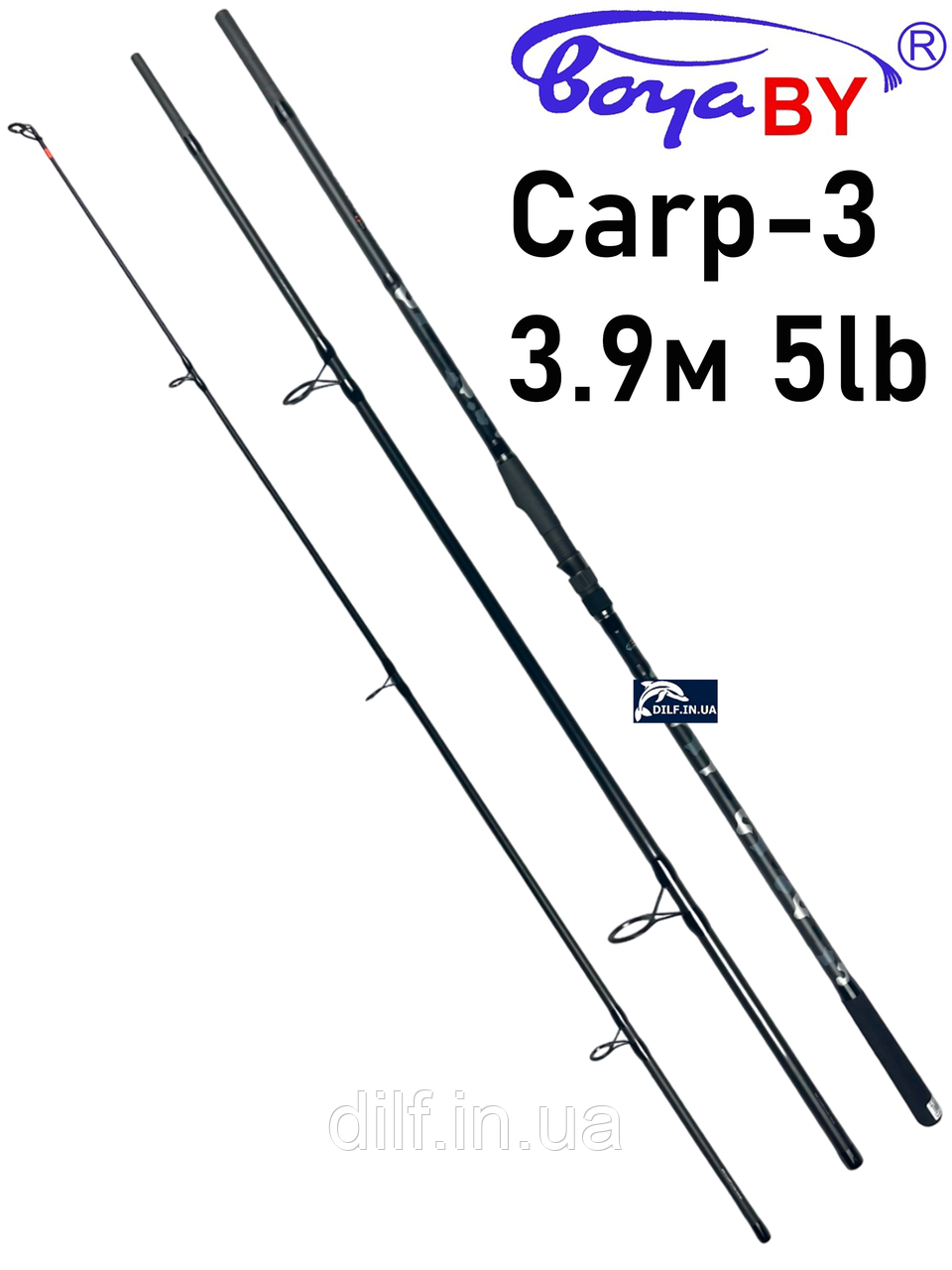 Коропове вудилище Boya By Carp-3 3.9м 5lb (кільце 50мм) штекерне, 3 секції