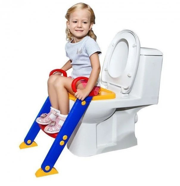 Детское сиденье на унитаз с приставной лестницей Froggie Pro детский туалет Детская накладка Trendmarket