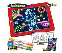 Светодиодный планшет для рисования MAGIC PAD Интерактивная игрушка Набор для рисования светом TeraMa