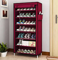 Стеллаж для хранения обуви Shoe Cabinet 160х60х30 Полка для обуви Тканевый TeraMarketстеллаж для обуви