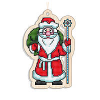 Новогодняя игрушка подвес на елку - Дед Мороз пришел FNGi-016 (Заготовка для вышивки)