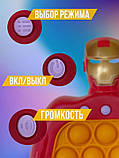 Ігрова міні консоль Pop It Iron Man, Електронна іграшка Залізна людина, фото 4