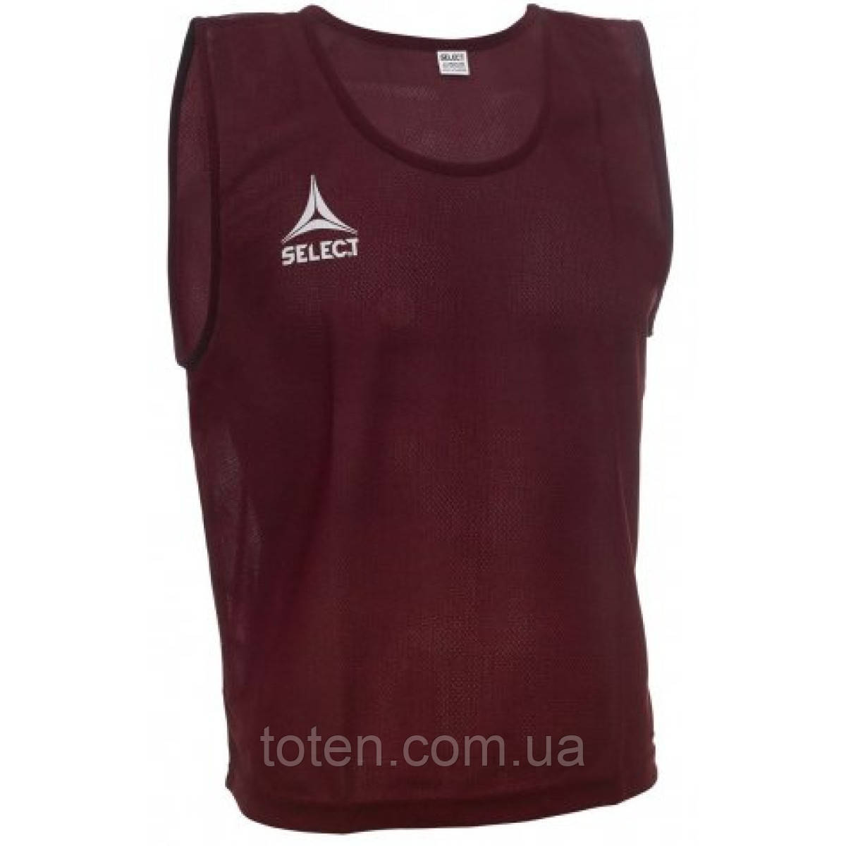 Манішка для футболу доросла Select Bib Basic бордовий 72х66см (Оригинал) топ, фото 1