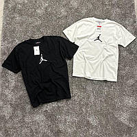 Мужская футболка Jordan черная белая | Футболки от Джордан