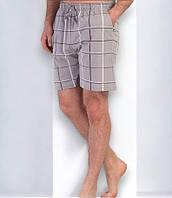 Шорти чоловічі в клітинку для дому та сну Vienetta Man сірі