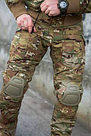Тактические боевые штаны с наколенниками мультикам Idogear g3 брюки мужские военные в комплекте с наколенника
