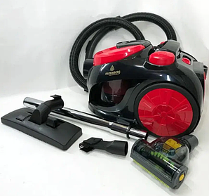 Потужний пилосос контейнерний Crownberg з турбощіткою 3500 Вт, Пилосос колбовий без мішка