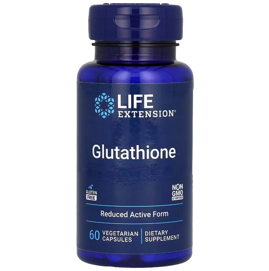Life Extension Glutathione / Глутатіон Антиоксидантна підтримка здоров'я 500 мг 60 капсул