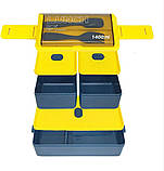 Ланч набір 3в1 Ланч-бокс з приладами на 1400мл і термосумкою ланч-бег - синій, фото 2