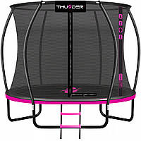 Батут із внутрішньою сіткою THUNDER Inside Ultra 8FT 255 см Black/Pink