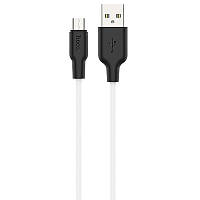 Прочный Дата кабель - Зарядка Hoco X21 Plus Silicone MicroUSB Cable длина 1 метр для Android JM, код: 6828593