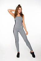 Спортивный женский комбинезон Designed for Fitness Pro Fitness Grey M Серый черный HR, код: 2733264