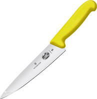 Нож кухонный разделочный Victorinox Fibrox 15 см, желтый