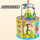 ДЕРЕВ'ЯНИЙ КУБ, що розвиває 8в1 сортер, бізіборд, мультибокс Kruzzel 22429, фото 4