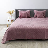 Покривало ТЕП "VELOUR" 150*210 см Mesa Rose/ромб круглий