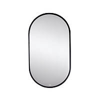 Зеркало в ванную Q-TAP Scorpio QT14787001B 90x50см c подсветкой овальное 157256