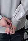 Базовий світло-сірий світшот Staff s light gray oversize, фото 4