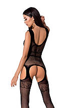Бодістокінг BS062 black Passion, з відкритим доступом, чорний, S/L, фото 3