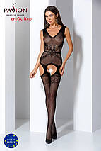 Бодістокінг BS062 black Passion, з відкритим доступом, чорний, S/L, фото 4