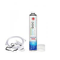 Кисневий балончик Oxydoc (Туреччина). 16л.+ Маска киснева із трубкою 1.8м