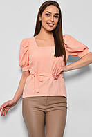Блуза женская с коротким рукавом розового цвета 173816M