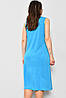 Халат жіночий напівбатальний літній блакитного кольору 174476P, фото 3