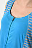 Халат жіночий напівбатальний літній блакитного кольору 174476P, фото 4