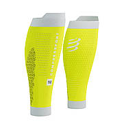 Компрессионные гетры спортивные Compressport R2 3.0, Safe Yellow/White, T3 (размер 38-42)