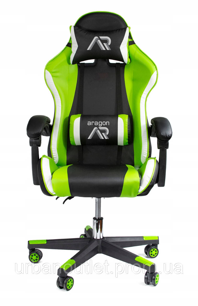 Комп'ютерне крісло для геймера JUMI ARAGON TRICOLOR GREEN K[, код: 6505233 - фото 3 - id-p2140444992