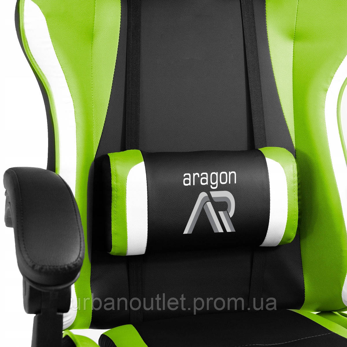 Комп'ютерне крісло для геймера JUMI ARAGON TRICOLOR GREEN K[, код: 6505233 - фото 8 - id-p2140444992