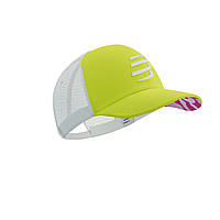 Сетчатая кепка с изогнутым козырьком Compressport Trucker Cap, Safe Yellow/White