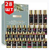 Большой Подарочный набор Натуральных Эфирных Масел Оригинал 28 шт Premium Essential Oils MAYJAM