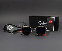 Солнцезащитные очки RAY BAN (арт. RB3548) черные/золота оправа