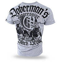 Мужская футболка серая Dobermans Aggressive Black Devil 2 TS198EGY (M)