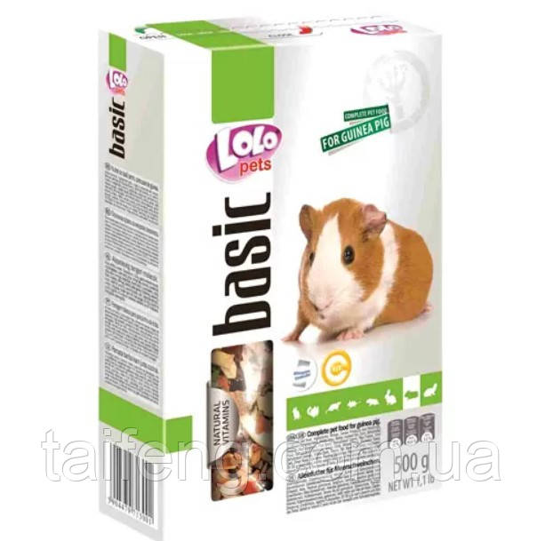 Повнораціонний корм LoLo Pets basic for GUINEA PIG для морської свинки 2 кг (5904479713612)