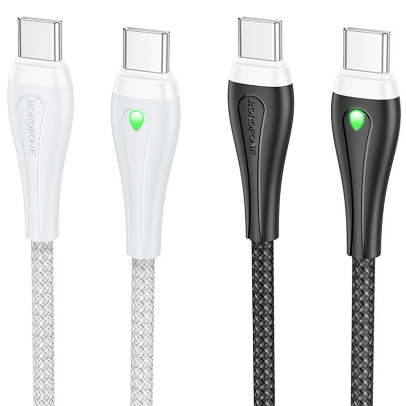 Дата кабель Borofone BX100 Advantage 60W Type-C to Type-C (1m)