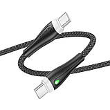 Дата кабель Borofone BX100 Advantage 60W Type-C to Type-C (1m), фото 5