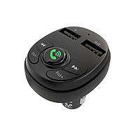 АЗП з FM-модулятором BOROFONE BC32 Music joy Car wireless FM transmitter Black (BC32B)