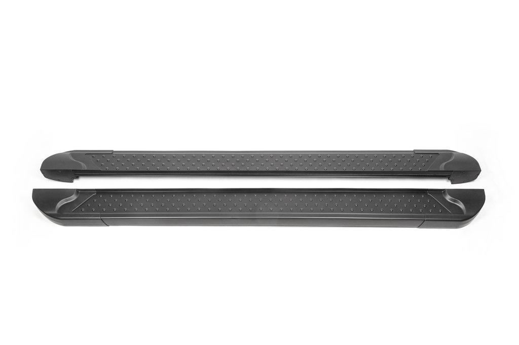 Бокові пороги Allmond Black (2 шт., Алюміній) для Toyota Yaris/Yaris Cross 2020-2024 рр