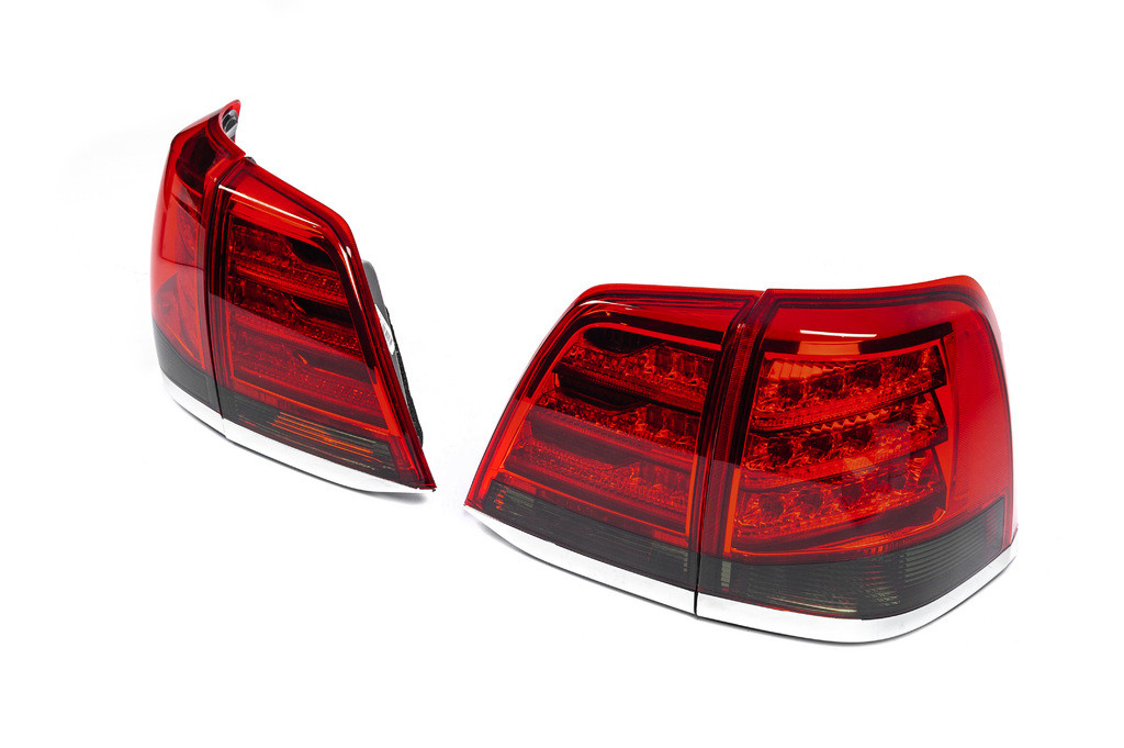 Задні ліхтарі 2007-2015 V-3 (дизайн Lexus 2012-2015) для Toyota Land Cruiser 200 2007-2021 рр, фото 1