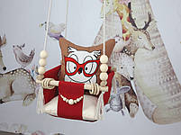 Підвісна гойдалка Розумна сова, фото 4