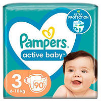 PAMPERS Детские подгузники Activebaby Midi Джайнт 90шт