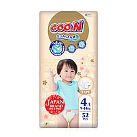 Подгузники GOO.N Premium Soft для детей 9-14 кг (размер 4(L), на липучках, унисекс, 52 шт.)