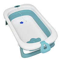 Ванночка для немовлят El Camino ME 1106 T-CONTROL Blue (23*51*87 см., складна) [Склад зберігання: Одеса №2]
