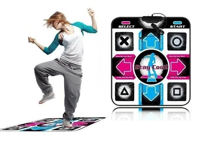 Килимок для танців DANCE MAT 95х85х0,8см Танцювальний килимок для комп'ютера та телевізора