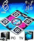 Танцювальний килимок для комп'ютера та телевізора DANCE MAT 95х85х0,8 см Килимок для танцю USB, фото 5
