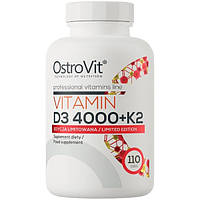 Витамины D3 4000 + K2 OstroVit (110 таблеток)