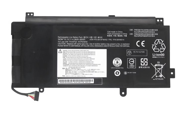 Батарея для ноутбука Lenovo ThinkPad S5 YOGA 15 (00HW008 00HW009 00HW014) 15.1V, фото 1