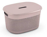 Корзина для хранения пластиковая KIS Filo Basket M 12 л (6713001) Розовый